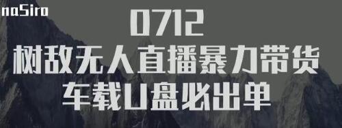 树敌‮习研‬社抖音无人直播暴力带货车载U盘必出单，单号单日产出300纯利润-电脑资源自留地