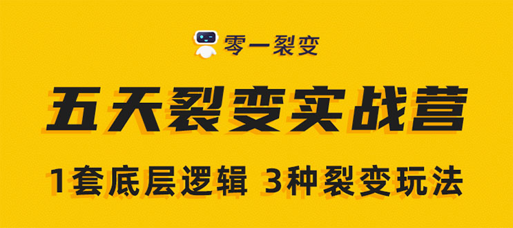 《5天裂变实战训练营》1套底层逻辑+3种裂变玩法，2020下半年微信裂变玩法-电脑资源自留地