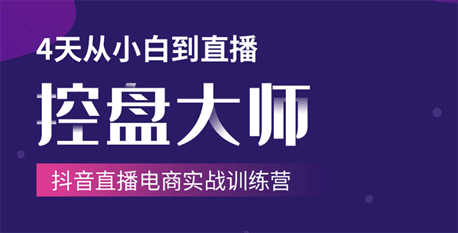 单场直播破百万-技法大揭秘，4天-抖音直播电商实战训练营-电脑资源自留地