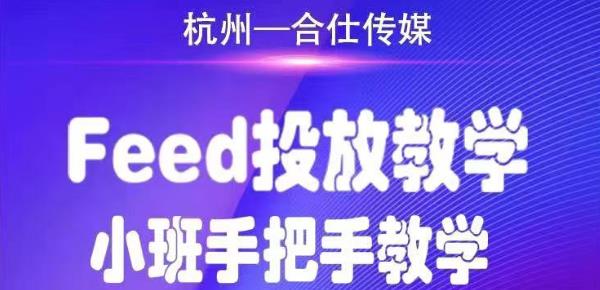 合仕传媒Feed投放教学，手把手教学，开车烧钱必须自己会-电脑资源自留地