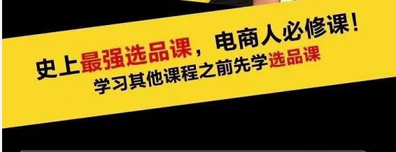 蓝海高利润选品课：你只要能选好一个品，就意味着一年轻松几百万的利润-电脑资源自留地