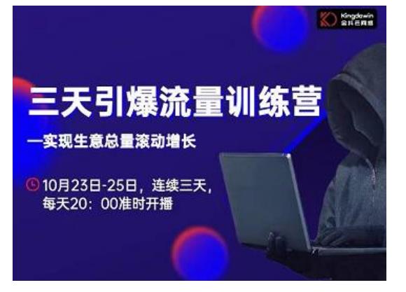 抖品牌·三天引爆流量训练营，实现生意总量滚动增长-电脑资源自留地
