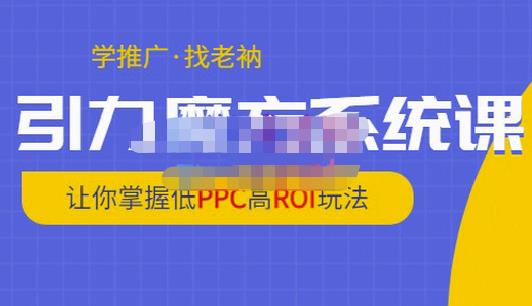 老衲·引力魔方系统课，让你掌握低PPC高ROI玩法，价值299元-电脑资源自留地