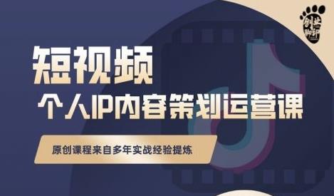 抖音短视频个人ip内容策划实操课，真正做到普通人也能实行落地-电脑资源自留地