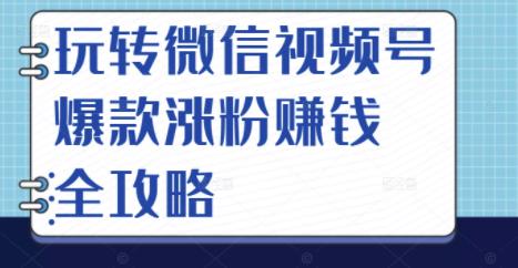 玩转微信视频号爆款涨粉赚钱全攻略，让你快速抓住流量风口，收获红利财富-电脑资源自留地