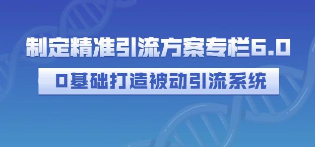 制定精准引流方案专栏6.0，0基础打造被动引流系统-电脑资源自留地