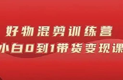 万三好物混剪训练营：小白0到1带货变现课-电脑资源自留地