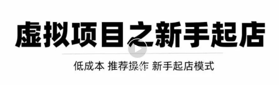 虚拟项目快速起店模式，0成本打造月入几万虚拟店铺！-电脑资源自留地