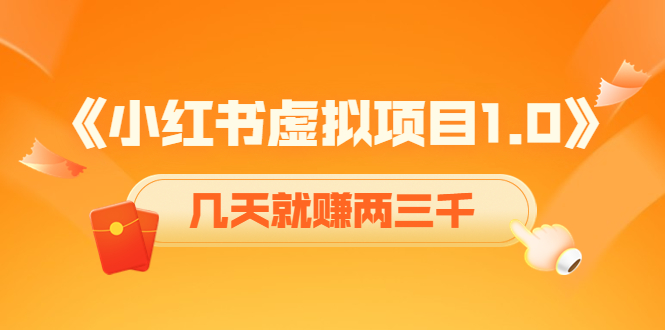 《小红书虚拟项目1.0》账号注册+养号+视频制作+引流+变现，几天就赚两三千-电脑资源自留地