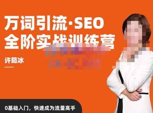 许茹冰·万词引流-SEO全阶实战训练营，0基础入门，快速成为流量高手-电脑资源自留地