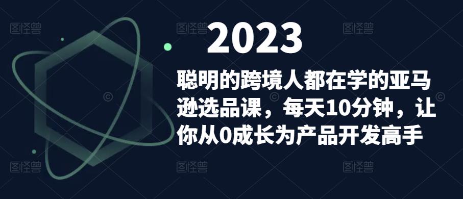 聪明的跨境人都在学的亚马逊选品课，每天10分钟，让你从0成长为产品开发高手-电脑资源自留地