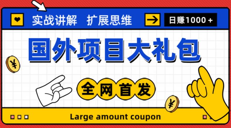 最新国外项目大礼包，包涵十几种国外撸美金项目，新手和小白们闭眼冲就可以了【项目实战教程＋项目网址】-电脑资源自留地