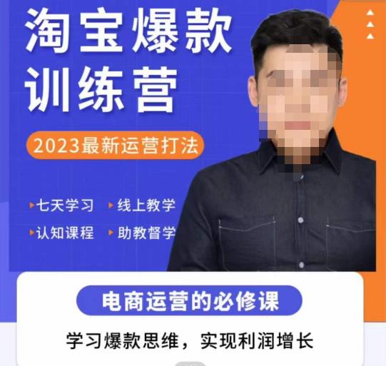 爱上黄昏·淘宝爆款训练营，2023最新运营打法，学习爆款思维，实现利润增长-电脑资源自留地