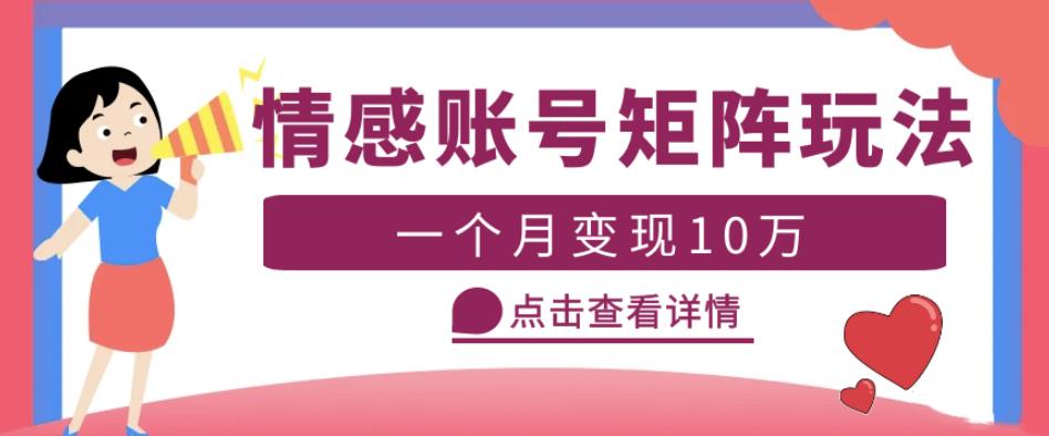 云天情感账号矩阵项目，简单操作，月入10万+可放大（教程+素材）-电脑资源自留地