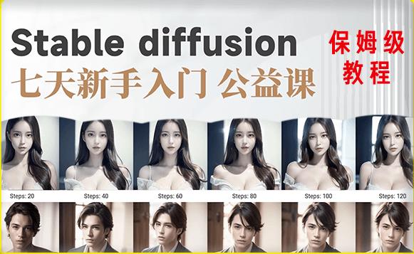 【AI训练营】全网第一个系统的stable diffusion基础课，新手入门必看-电脑资源自留地