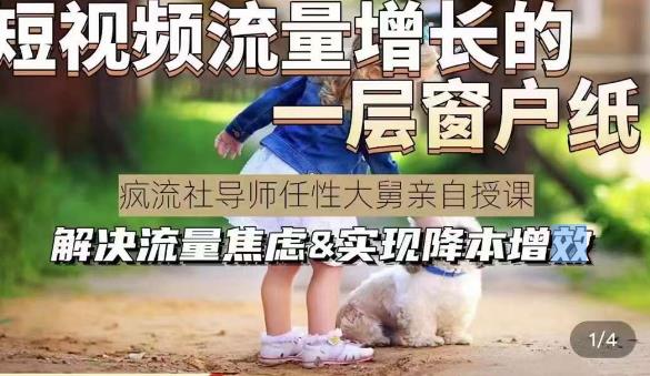 任性大舅·宠物行业短视频运营课(不讲废话)，短视频流量增长的一层窗户纸，解决流量焦虑&实现降本增效-电脑资源自留地