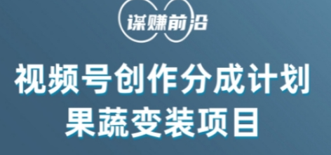 视频号创作分成计划水果蔬菜变装玩法，借助AI变现-电脑资源自留地