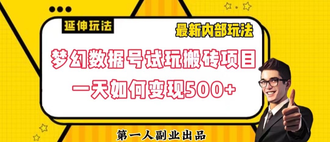 数据号回归玩法游戏试玩搬砖项目再创日入500+【揭秘】-电脑资源自留地
