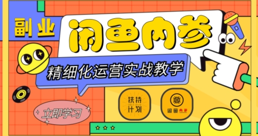 闲鱼精细化运营入门+高阶实战教学，从底层逻辑到轻松变现，多维度玩转闲鱼副业-电脑资源自留地