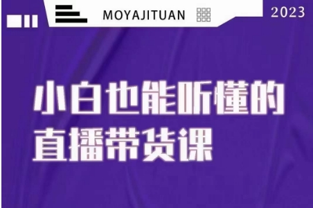 大威本威·能听懂的直播带货课，小白也能听懂，20节完整-电脑资源自留地
