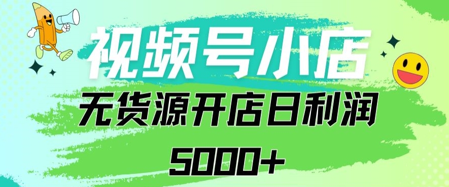 视频号无货源小店从0到1日订单量千单以上纯利润稳稳5000+【揭秘】-电脑资源自留地