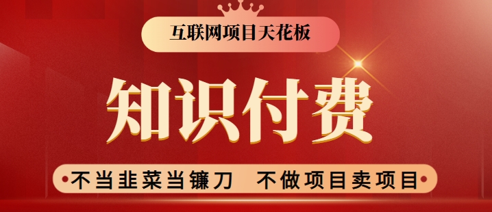 2024互联网项目天花板，新手小白也可以通过知识付费月入10W，实现财富自由【揭秘】-电脑资源自留地