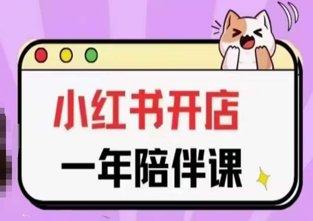 三九小红书开店一年陪伴课(更新)，从0到1玩赚小红书开店-电脑资源自留地