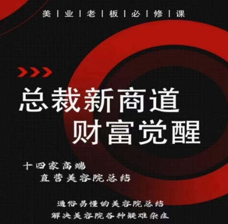 总裁新商道(美业老板必修课)，通俗易懂的美容院总结，解决美容院各种疑难杂症-电脑资源自留地