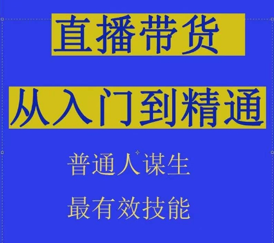 2024抖音直播带货直播间拆解抖运营从入门到精通，普通人谋生最有效技能-电脑资源自留地