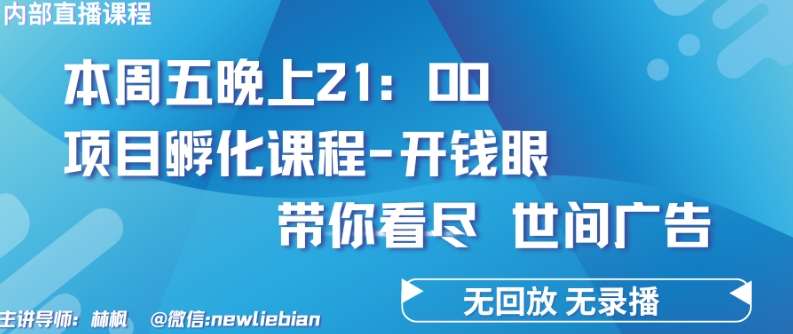 4.26日内部回放课程《项目孵化-开钱眼》赚钱的底层逻辑【揭秘】-电脑资源自留地