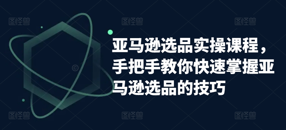 亚马逊选品实操课程，手把手教你快速掌握亚马逊选品的技巧-电脑资源自留地