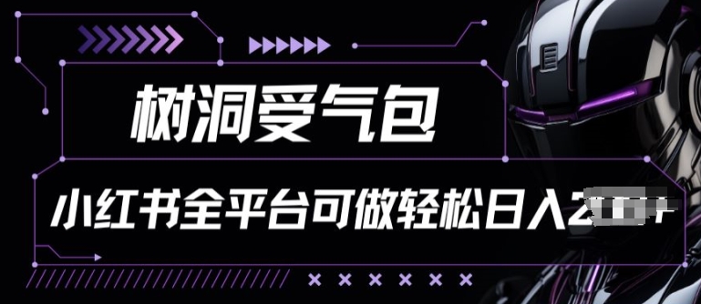 小红书等全平台树洞受气包项目，轻松日入一两张【揭秘】-电脑资源自留地