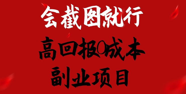 会截图就行，高回报0成本副业项目，卖离婚模板一天1.5k+【揭秘】-电脑资源自留地