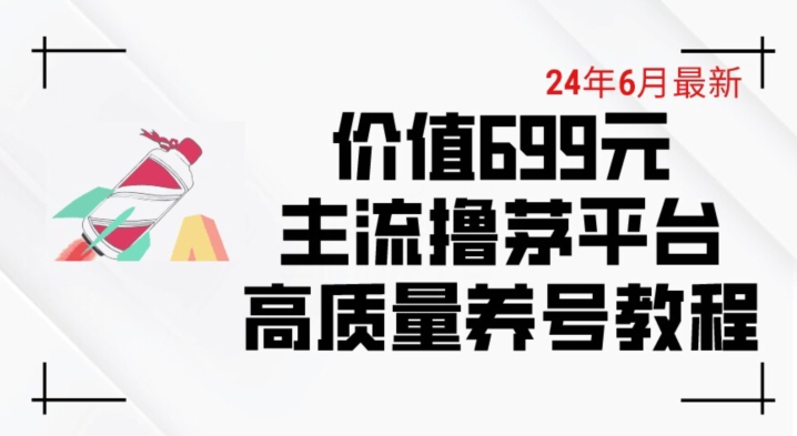 6月最新价值699的主流撸茅台平台精品养号下车攻略【揭秘】-电脑资源自留地