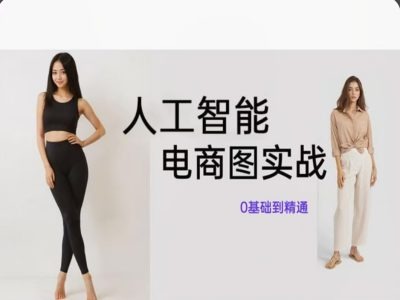 人工智能SD电商图实战，ai绘图0基础到精通-电脑资源自留地