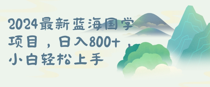 国学项目，长期蓝海可矩阵，从0-1的过程【揭秘】-电脑资源自留地