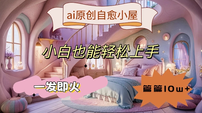 ai原创治愈小屋，小白也能轻松上手，一发即火，篇篇10w+【揭秘】-电脑资源自留地