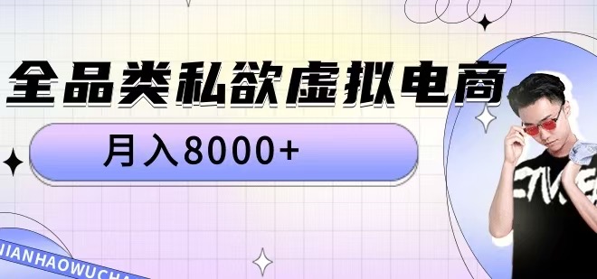 全品类私欲虚拟电商，月入8000+【揭秘】-电脑资源自留地