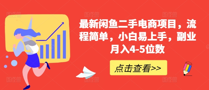 最新闲鱼二手电商项目，流程简单，小白易上手，副业月入4-5位数!-电脑资源自留地