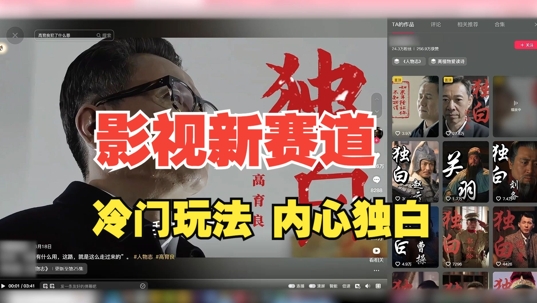 最新影视解说玩法，人物独白，30天涨粉24万+，全流程拆解【揭秘】-电脑资源自留地