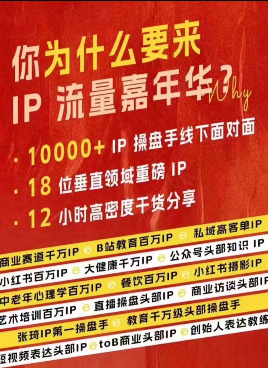 群响IP流量嘉年华，​现场视频+IP江湖2024典藏版PPT-电脑资源自留地