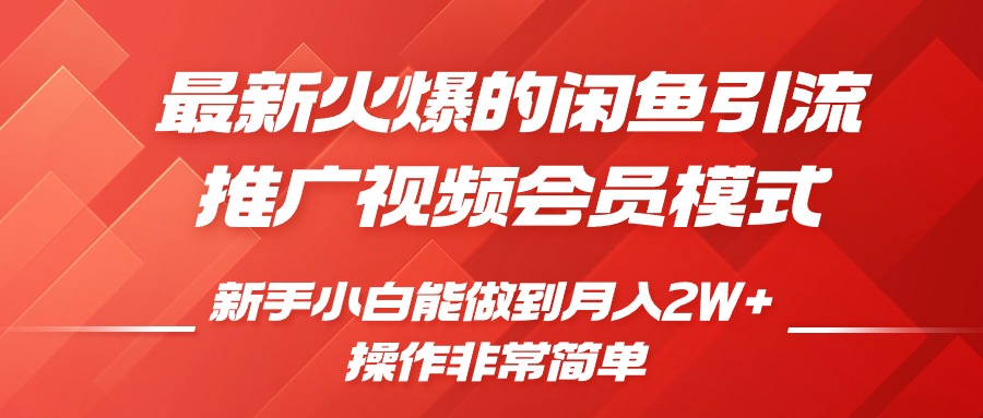闲鱼引流推广影视会员，0成本就可以操作，新手小白月入过W+【揭秘】-电脑资源自留地