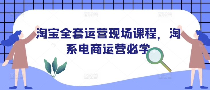 淘宝全套运营现场课程，淘系电商运营必学-电脑资源自留地