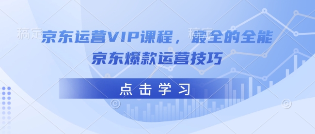 京东运营VIP课程，最全的全能京东爆款运营技巧-电脑资源自留地