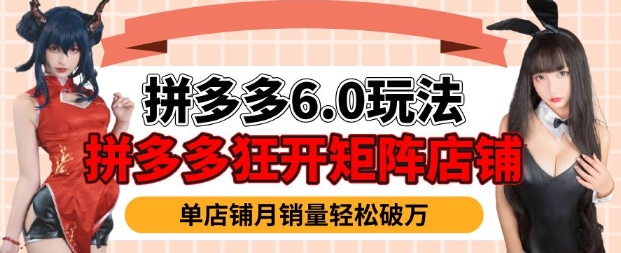 拼多多虚拟商品暴利6.0玩法，轻松实现月入过W-电脑资源自留地