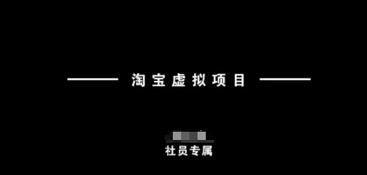 淘宝虚拟项目，从理论到实操，新手也能快速上手-电脑资源自留地
