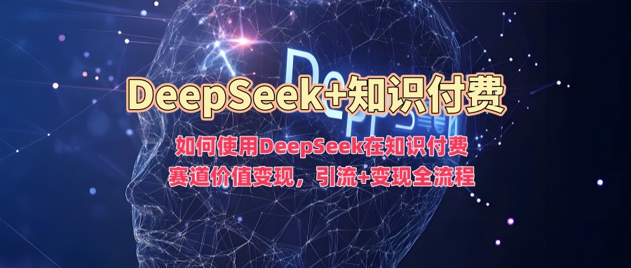 如何使用DeepSeek在知识付费赛道价值变现，引流+变现全流程-电脑资源自留地