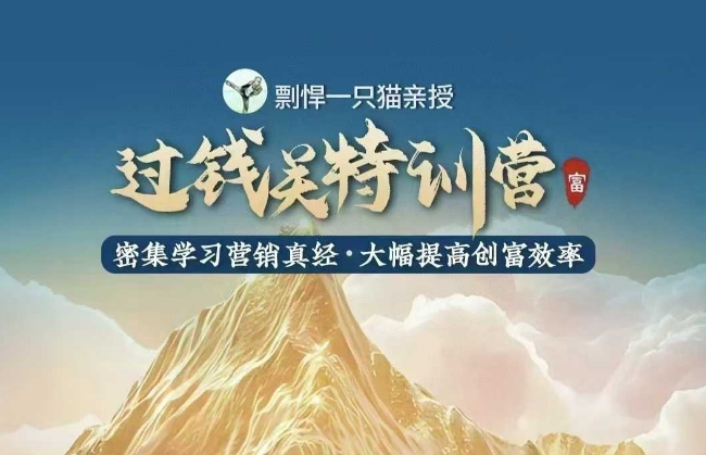 剽悍一只猫-过钱关特训营，学习营销真经 大幅度提高创富效率-电脑资源自留地