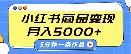 小红书字幕作品玩法，商单变现月入5k+，5分钟一条作品-电脑资源自留地