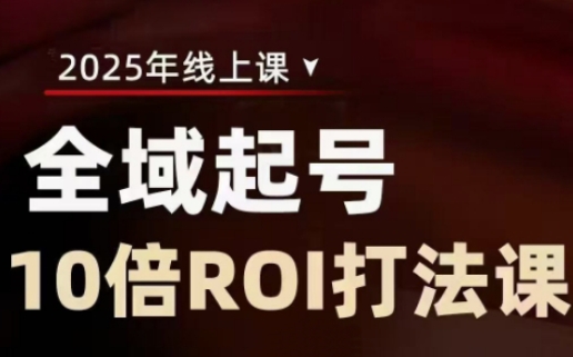 2025全域起号10倍ROI打法课，助你提升直播间的投资回报率-电脑资源自留地